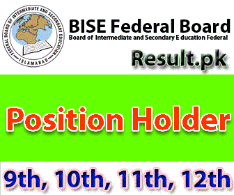 fbise Matric Position Holders 2024 SSC 9th 10th Class top 10 top 20